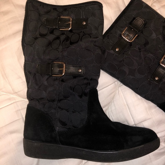 BRAND NEW WORN ONCE Coach Nikole Boots - Picture 3 of 5